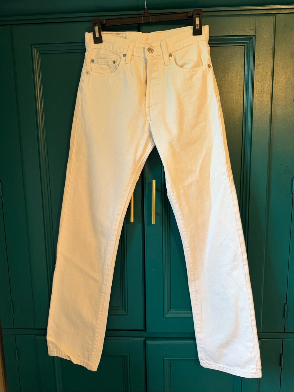 Vintage Levi’s 501’s White Denim Jeans — Size 27 | Y2K Fall/Winter
